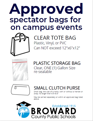 Approved Spectator Bags